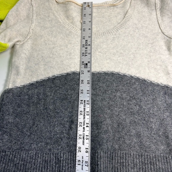 Free People FP Beach Merino Wool Color Block Scoopneck Sweater Size Medium - Picture 9 of 9